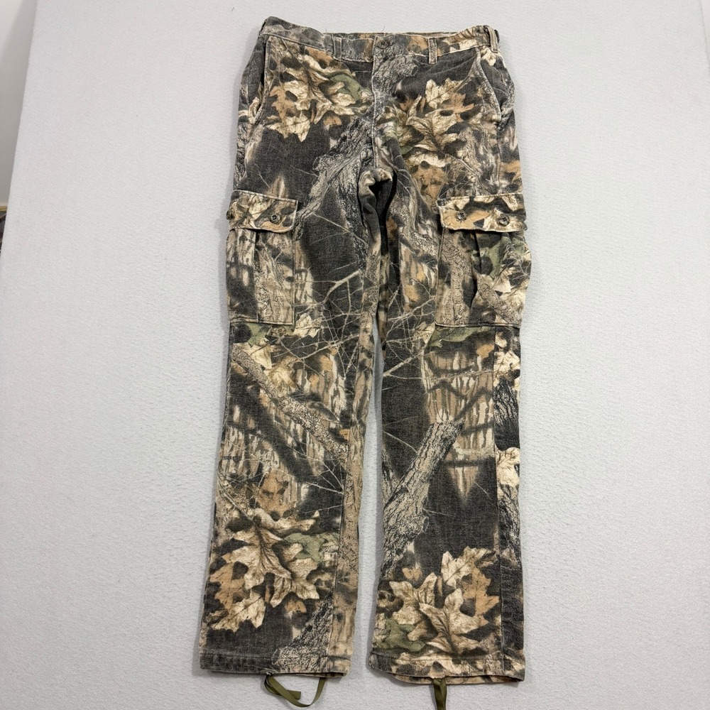 Vintage Camo Cargo Pants Men's 34x32 Brown RealTree Camo Hunting Outdoor 90s